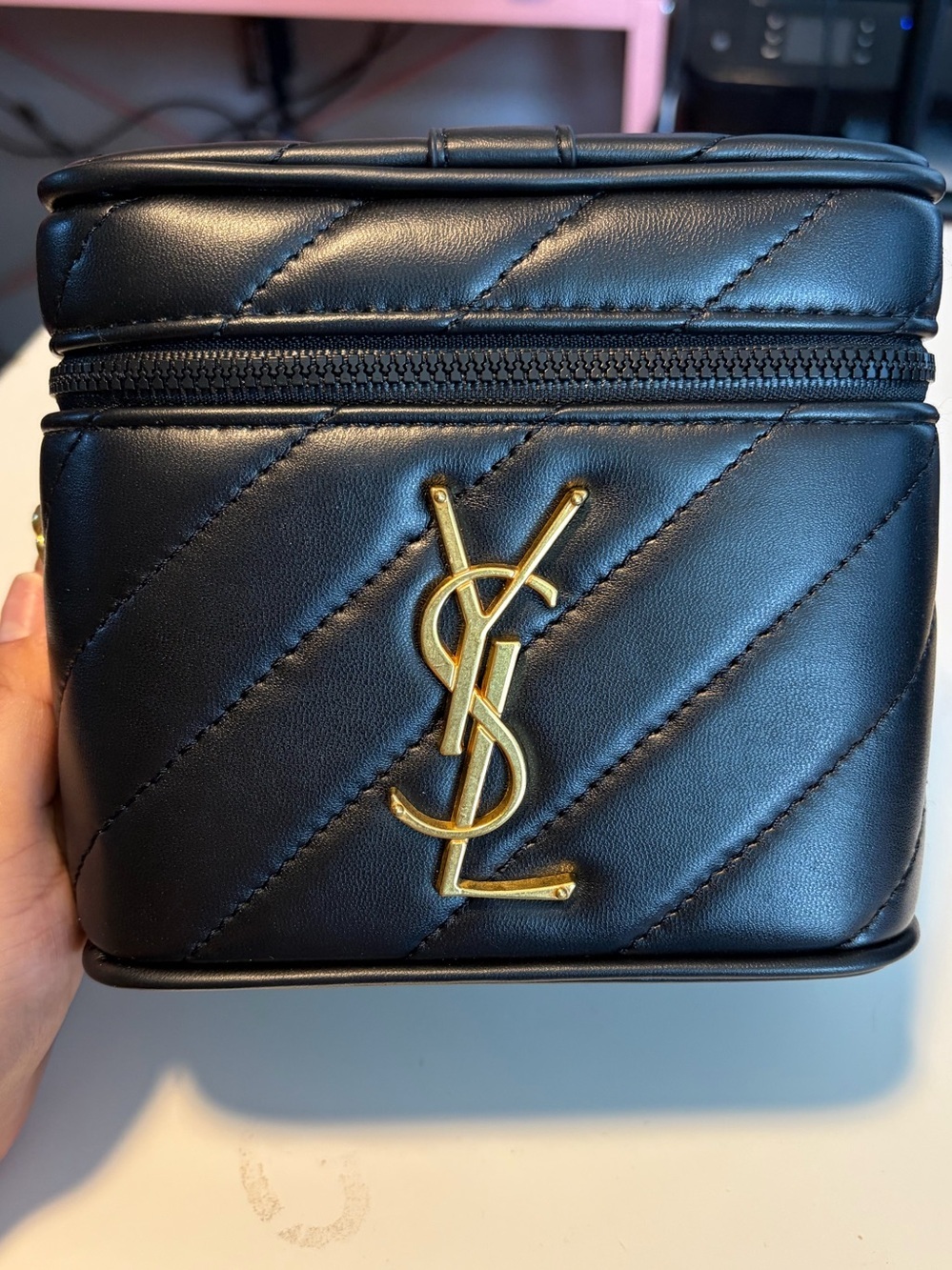 Yves Saint Laurent GWP Vanity Case w/ Crossbody Chain